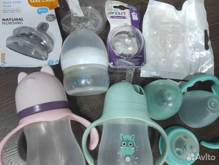 Бутылочки avent и др с новыми сосками