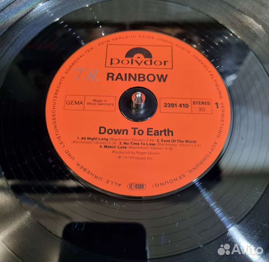 Rainbow - Down To Earth LP Germany