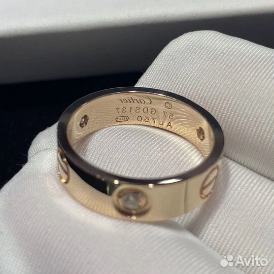 Cartier кольцо Love 0.18ct