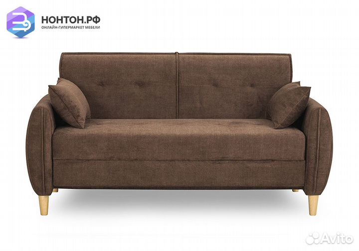 Диван еврокнижка Анита коричневый