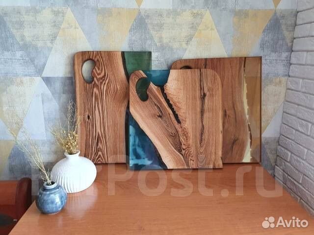 Доска сервировочная из эпоксидной смолы