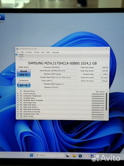 Huawei matebook X Pro i7 1260P 16Gb 1Tb NEW