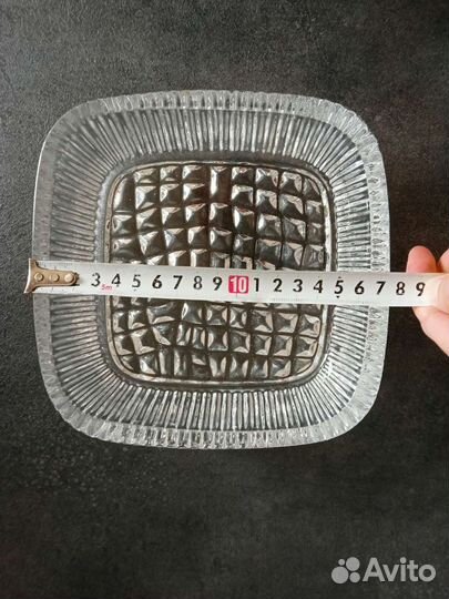 Салатник хрустальный СССР. Хрустальная ваза СССР