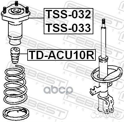 Отбойник амортизатора TD-ACU10R TD-ACU10R Febest