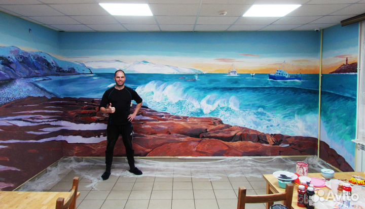 Роспись стен граффити художник