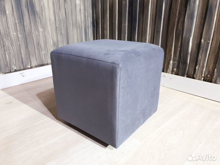 Пуф пуфик Ткань серый темный