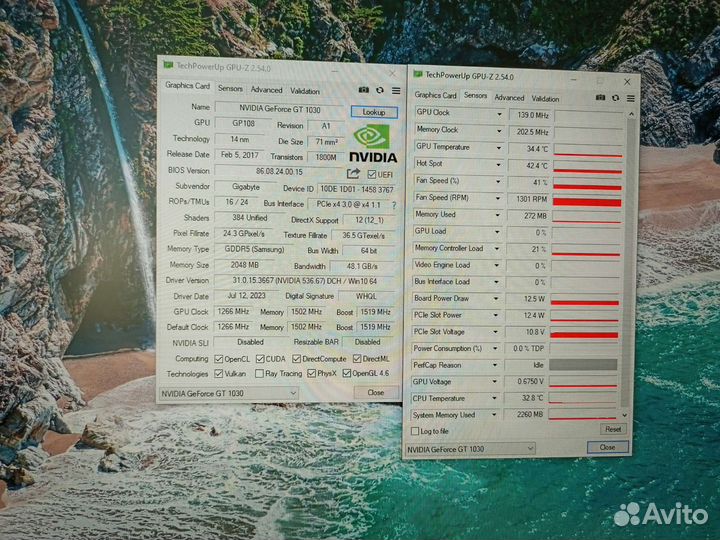 Видеокарта GT 1030 2 Gb Gigabyte