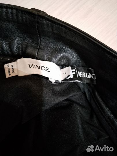 Брюки кожаные Vince
