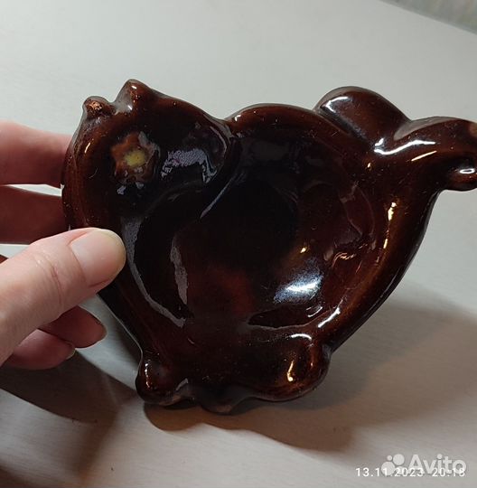 Пепельница глина