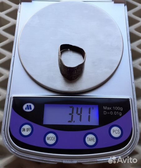 Перстень фино - угры 11 - 12 век серебро