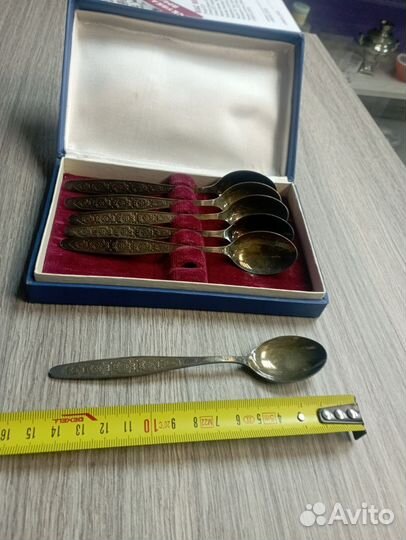 Мельхиоровый набор чайные ложки СССР