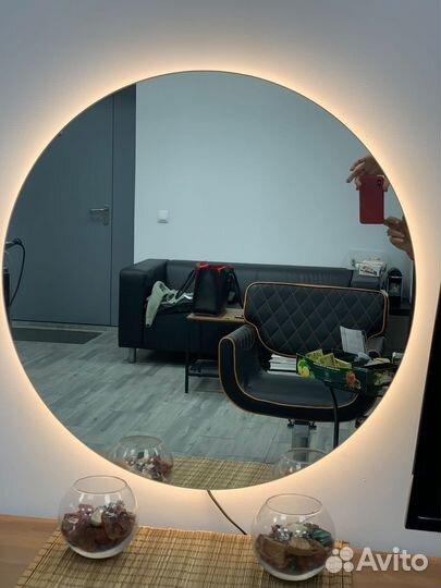 Зеркало с подсветкой 65см