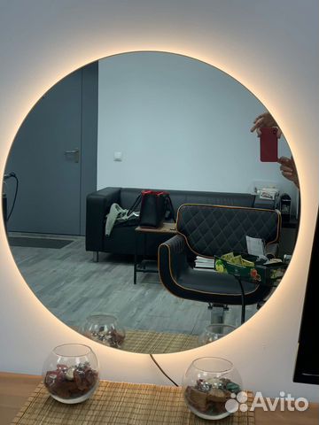 Зеркало с подсветкой 65см
