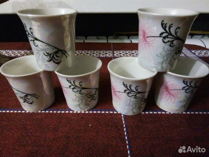 Стопка костяной фарфор перламутр