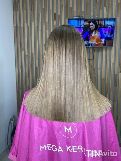 Кератиновое выпрямление/ ботокс волос