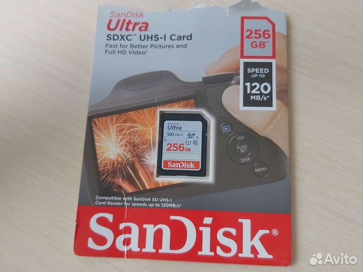 Карта памяти sdhc 256