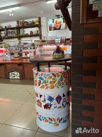 Стол бочка в стиле лофт