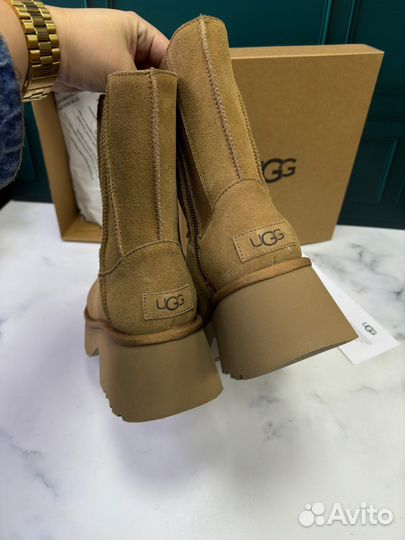 Дутики женские UGG NEW heights коричневый цвет