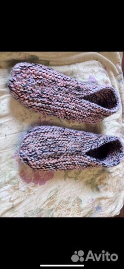 Тапки носки ручной работы