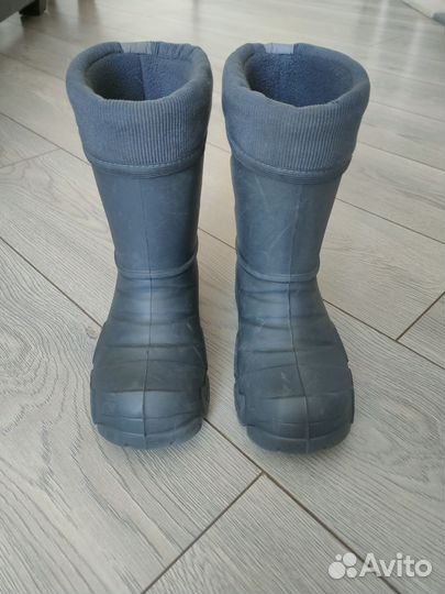 Сапоги резиновые из эва утеплённые для мальчика
