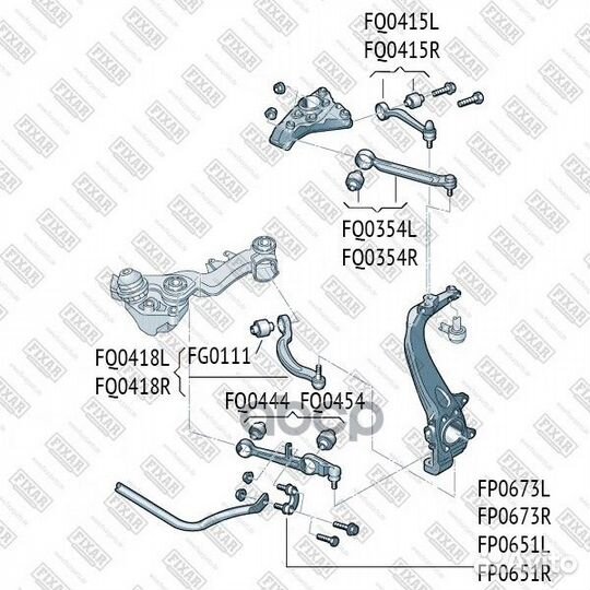 Рычаг подвески FQ0415R fixar