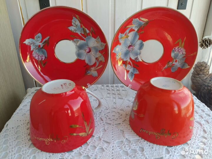 Чайная пара большая Мальва Барановка