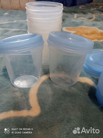 Контейнер для грудного молока 180 мл, 8 штук