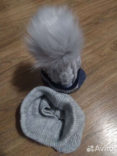 Шапка и снуд зимние