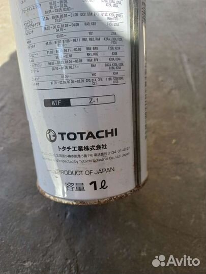 Масло totachi ATF Z1 1л