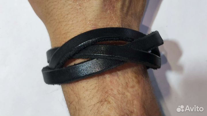 Кожаный браслет мужской