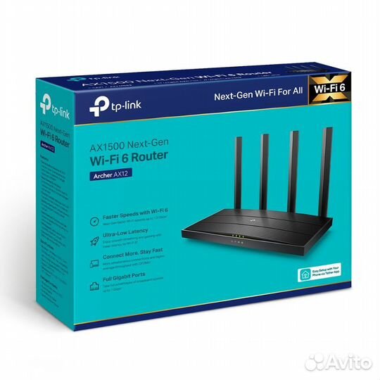 Маршрутизатор TP-link Archer AX12 Двухдиапазонный