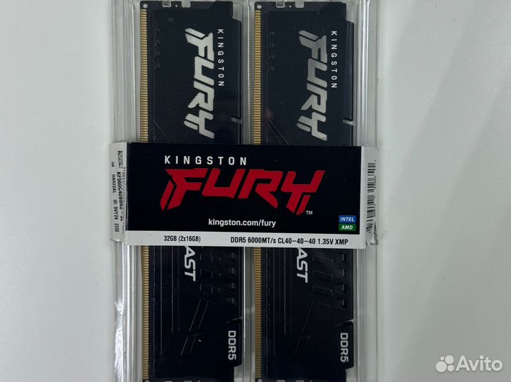 Kingston Fury Beast Black 32gb DDR5 6000MHz