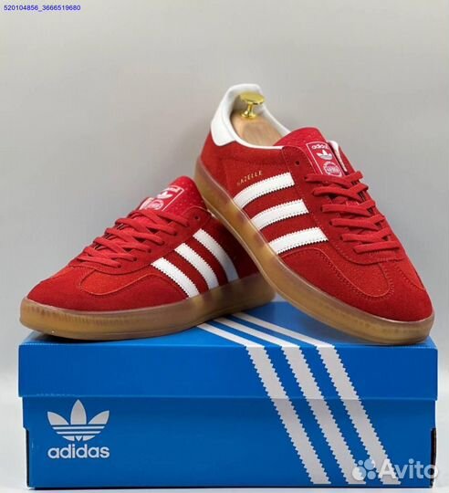 Кроссовки Adidas Gazelle Red (Арт.55124)