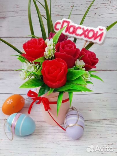 Мыльный букет на Пасху