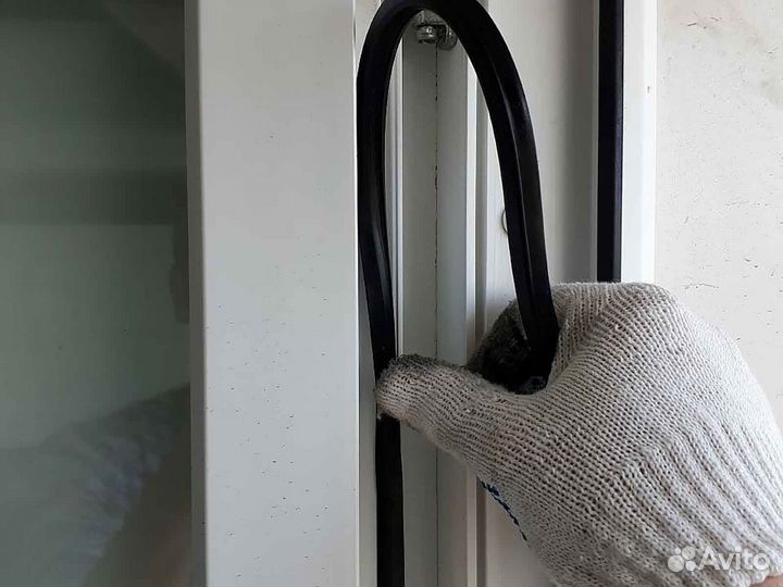 Ремонт окон, уплотнитель Schuco RAL42605