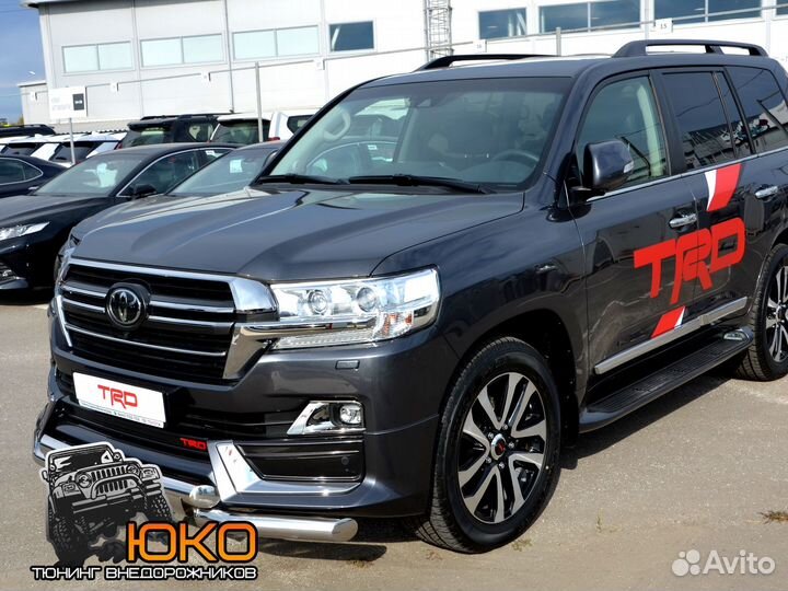 Защита переднего бампера TLC 200 TRD