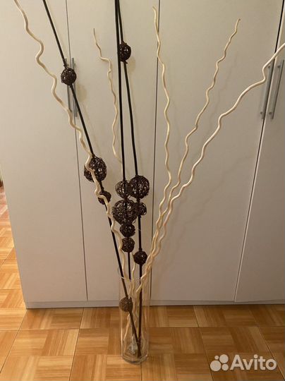 Ваза напольная IKEA + наполнение украшение