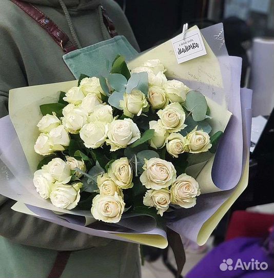 Живые цветы розы букеты