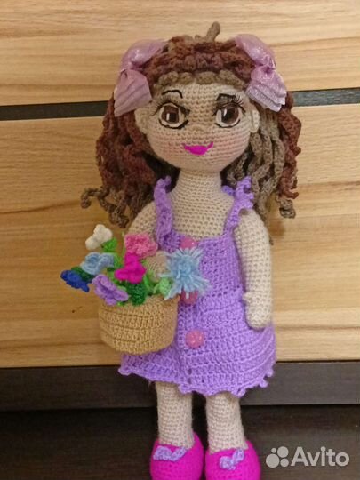 Вязаные интерьерные куклы