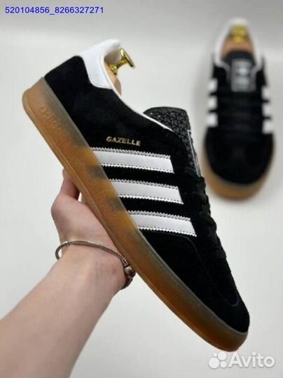 Кроссовки Adidas Gazelle Black (Арт.95371)