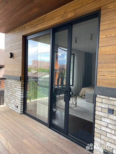 Москитная сетка Плиссе Антрацит 40 серия