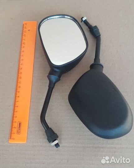 Зеркала (026) пласт. черные d8 скутер (Honda Dio)