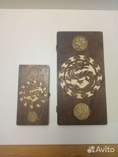 Нарды разные, ручной работы из дерева