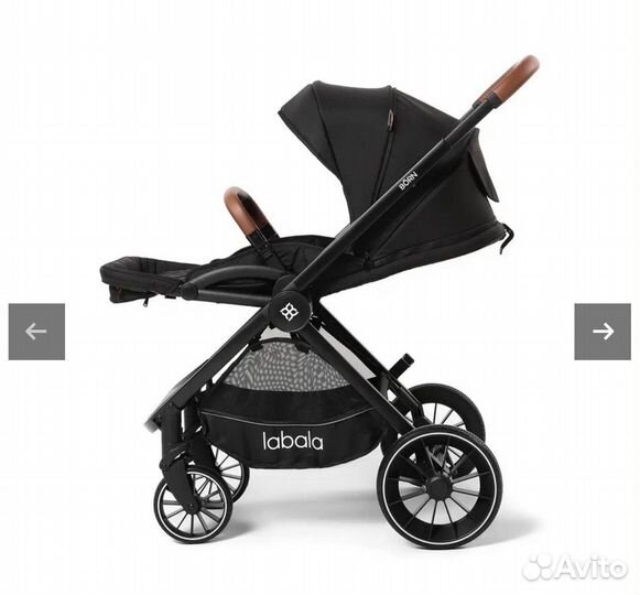 Модульная коляска 2в1 черная в хорошем состоянии