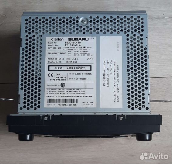 Штатная магнитола Subaru Forester SH