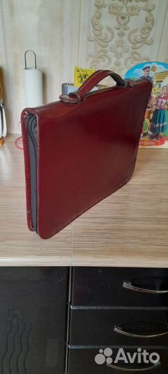 Папка - портфель Кожаный