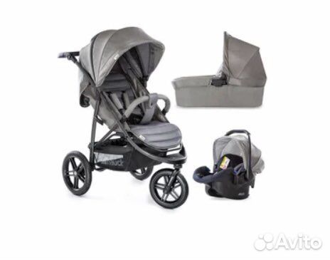 Коляска hauck 3в1, кроватка и автокресло в подарок