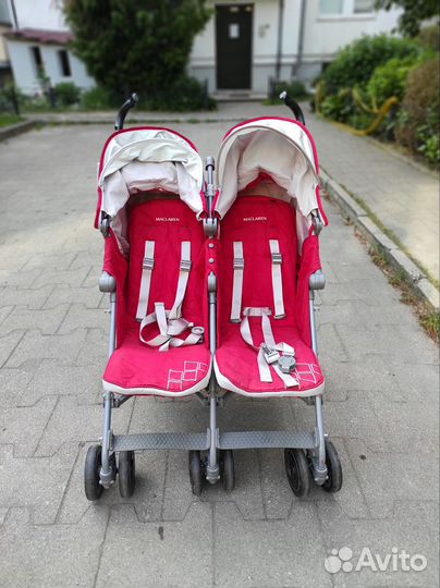 Коляска трость для двойни mclaren