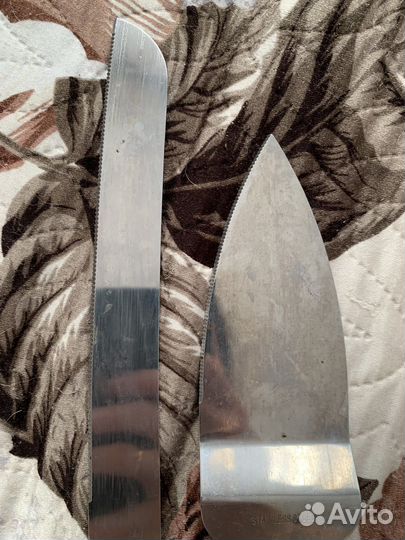 Нож и лопатка для свадебного торта