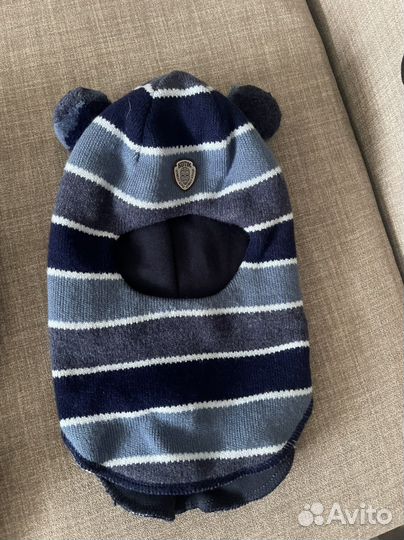 Шапка шлем зимняя на мальчика